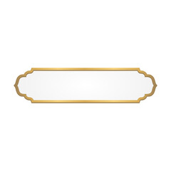 Luxury Golden Islamic Title Frame for Ramadan Kareem