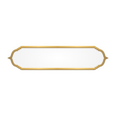 Luxury Golden Islamic Title Frame for Ramadan Kareem