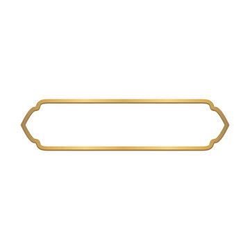 Luxury Golden Islamic Title Frame for Ramadan Kareem
