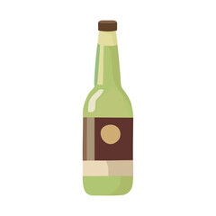 Alcohol symbol on wine bottle label design