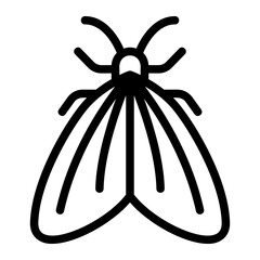 moth line icon