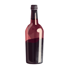 Wine bottle icon symbolizes celebration and luxury