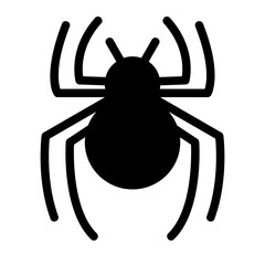 spider glyph icon