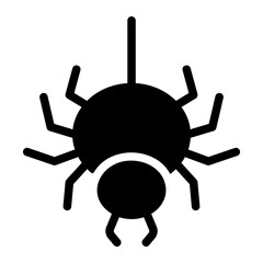 spider glyph icon