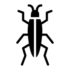 bedbug glyph icon