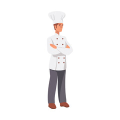 Professional chef standing in kitchen