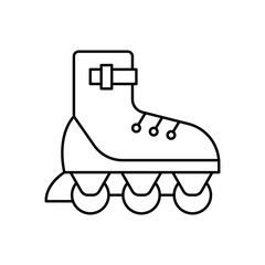 Roller skate icon design. isolated on white background. vector illustration