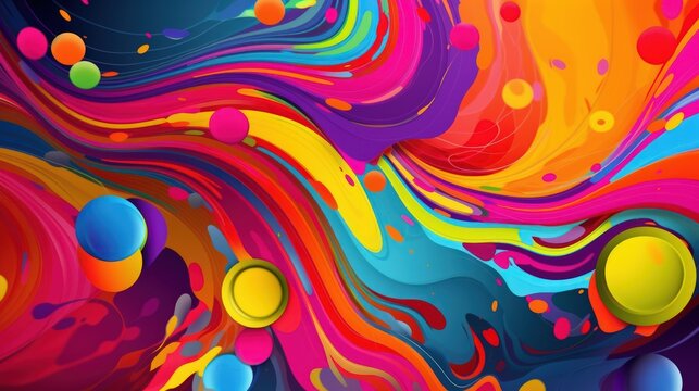 Bold and vibrant abstract background