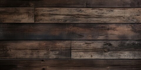Naklejka premium Rustic Three-Dimensional Dark Wooden Texture 1. Generative AI