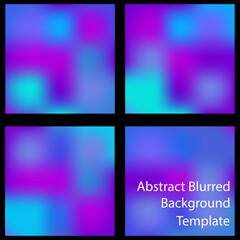 Fototapeta premium abstract blurred background design template in bokeh gradient color