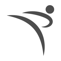 Karate icon logo design