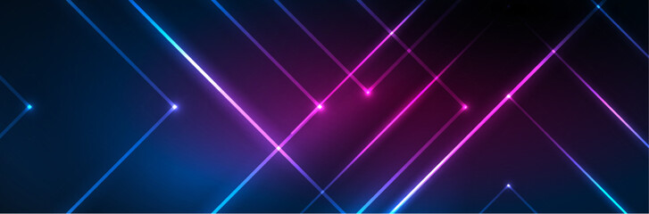 Neon glowing fluid wave lines, magic energy space light concept. Vector illustration for wallpaper, banner, background, leaflet, catalog, cover, flyer