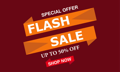 Flash Sale and Discount Banner Design