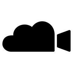 Video streaming icon fill style.