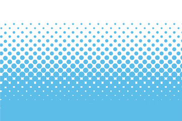 Background image of increasing polka dots - light blue