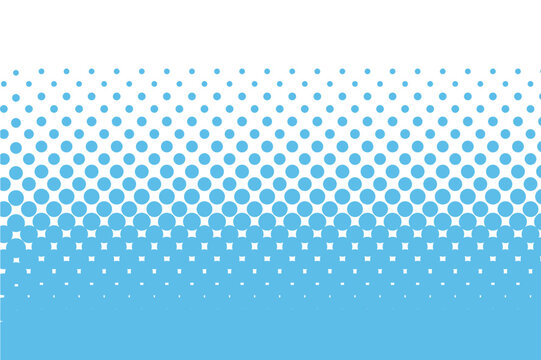 Background image of increasing polka dots - light blue