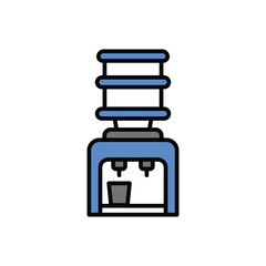 Water Dispenser icon vector stock.