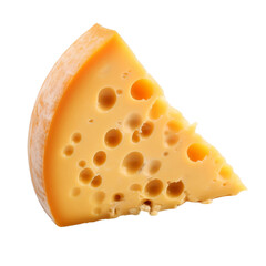 piece of cheese isolated on transparent background