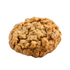 oatmeal cookies isolated on transparent background