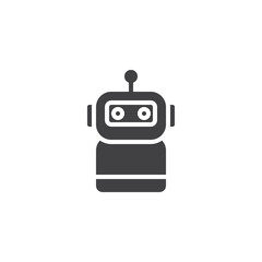 Robot assistant vector icon