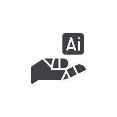 AI technology vector icon