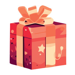 Birthday celebration with gift box and decoration