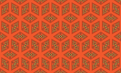 Ikat ethnic vector abstract beautiful art. Ikat seamless pattern for background,fabric,wrapping,clothing,wallpaper,Batik,carpet,embroidery style