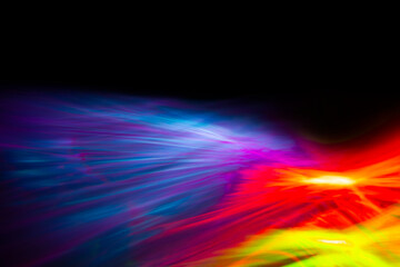 カラフルに輝く光のイメージ