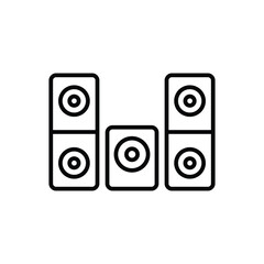 Audio System icon vector stock.