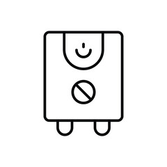 Water Heater icon vector stock.