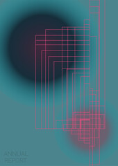 Minimal Minimal Geometric Vector Poster Design with Lines and Gradient Colorful Circles. Collection of Abstract Backgrounds for Covers, Flyers, Templates, Booklets, Cards, Brochures, Branding, etc.