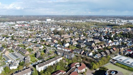 Langenfeld Richrath im Rheinland von oben