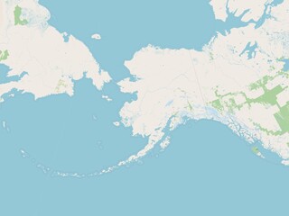 Fototapeta na wymiar Alaska, United States of America. OSM. No legend
