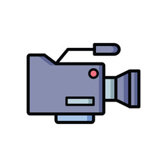 video camera icon design vector