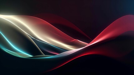 Naklejka premium Line art illustration on light background. Motion line design. Vibrant gradient background. Modern abstract template design. Web banner layout template. Abstract art background. White background.