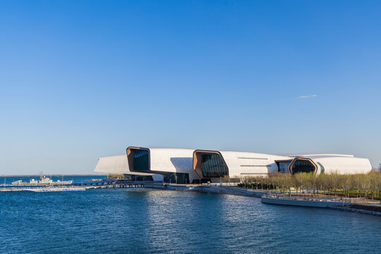 Landscape Of National Marine Museum In Tianjin Binhai New Area