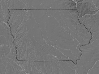 Iowa, United States of America. Bilevel. No legend