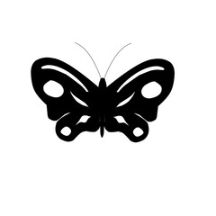 Simple Vector Icon Butterfly 
