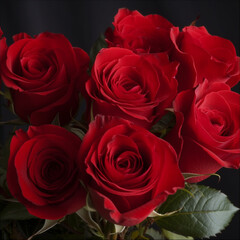 Naklejka premium red roses
