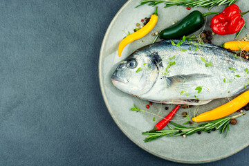 Fresh dorado fish,dietary food