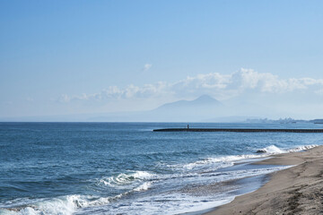 弓ヶ浜から見る大山