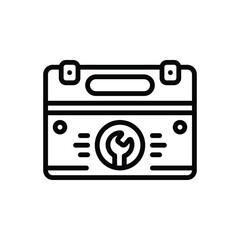 Black line icon for kits 