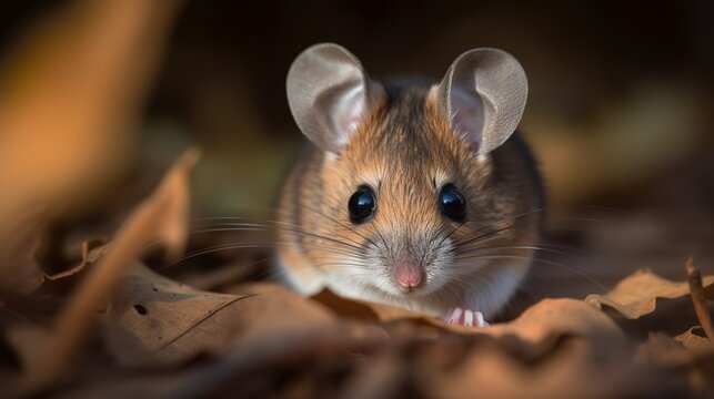 Adorable Deer Mouse Close-Up