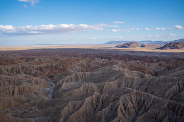 desert landscape with cliffs, font's point
