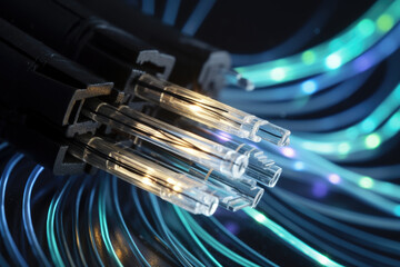 Fibre optic cable internet connection