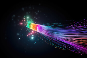 Fibre optic cable internet connection