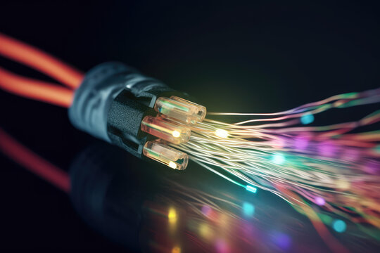 Fibre optic cable internet connection