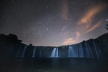 原尻の滝の夜　大分県