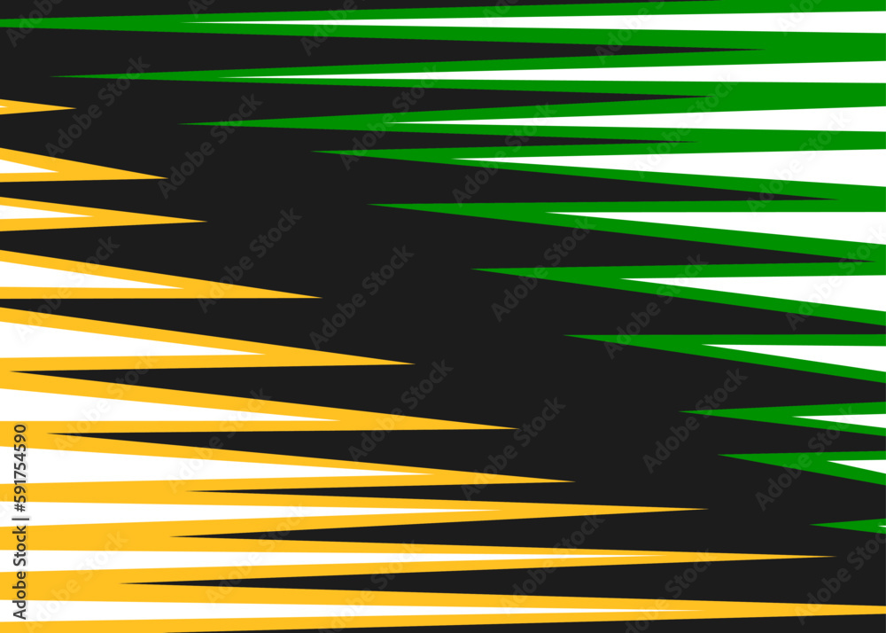 Poster abstract background with reflective zigzag line pattern