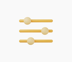 3d Realistic Filter Icon vector illustration